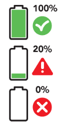 ladingstoestand batterij logo