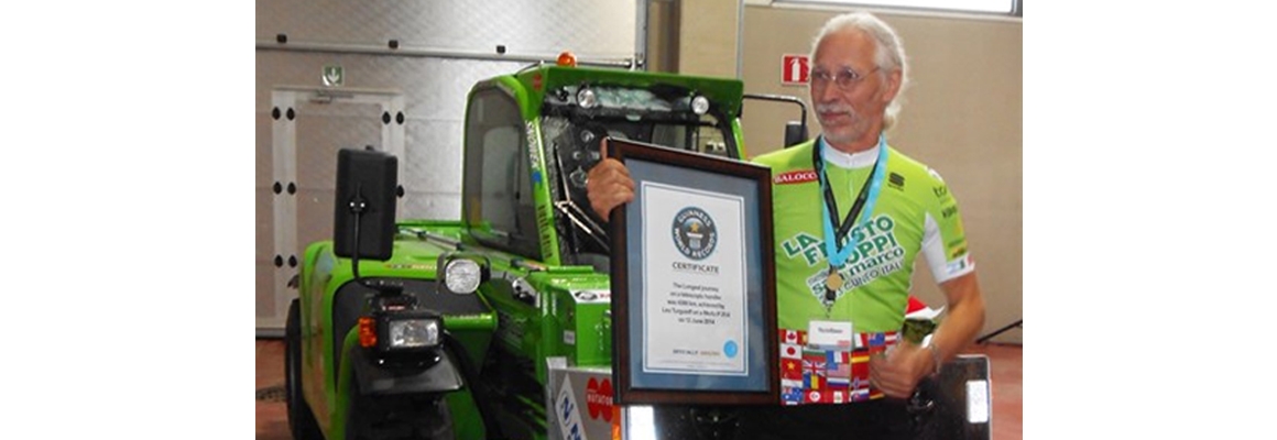 Guinness world record met Merlo verreiker