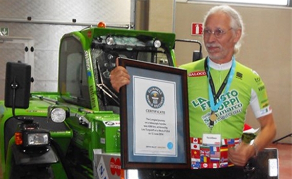 Guinness world record met Merlo verreiker