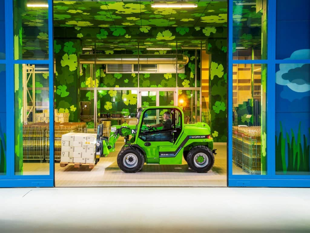 Merlo eWorker elektrische verrijker voor magazijnen