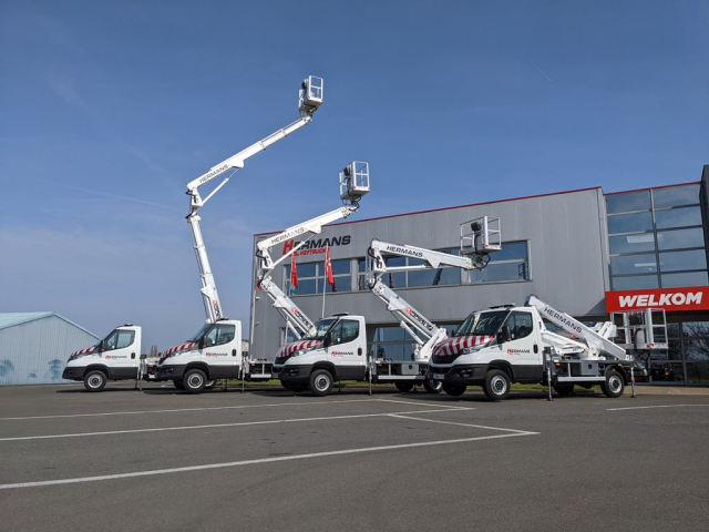 Hoogtewerker op bestelwagen huren